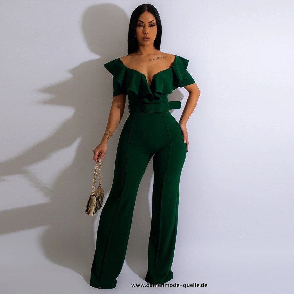 Grüner Damen Jumpsuit 