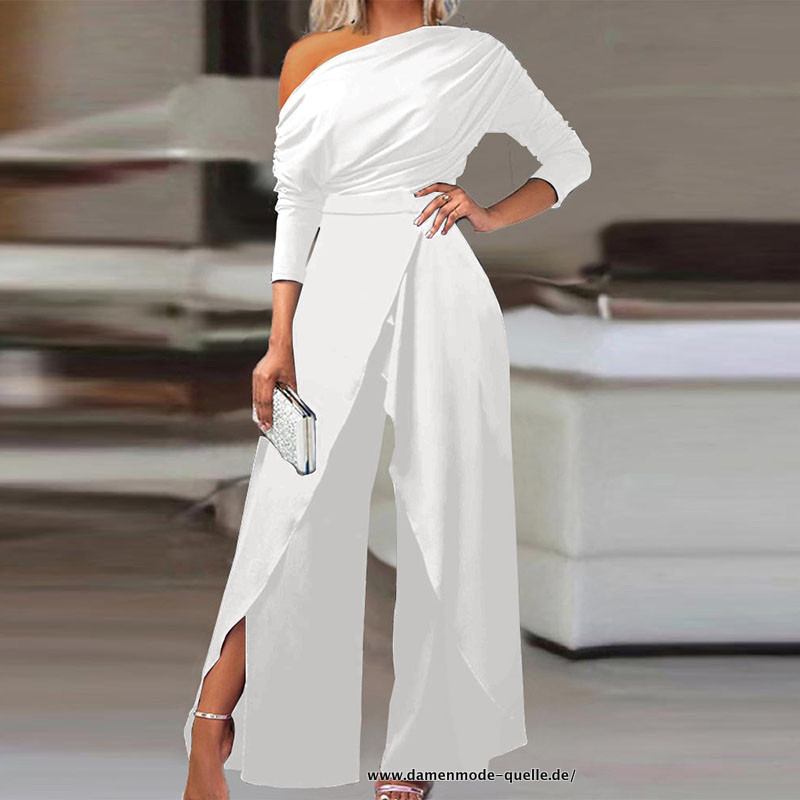 Sexy Jumpsuit in Weiß Damemode Trends