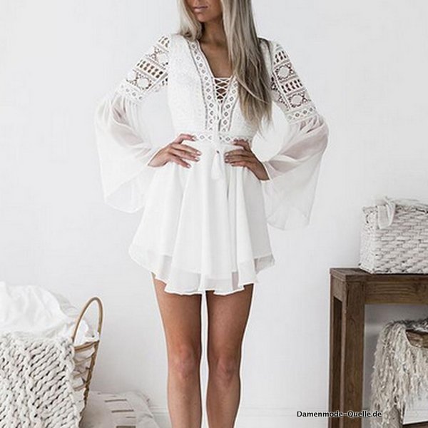 Sexy V-Ausschnitt Damen Sommer Kleid Mini Kleid  Sexy Bandage Minikleid 