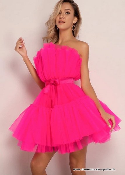 Sexy Ärmelloses Kleid Club Party Kleid Sommer Pink