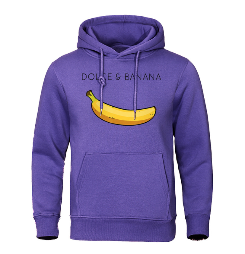 Dolce & Banana Herren Hoodie in Lila