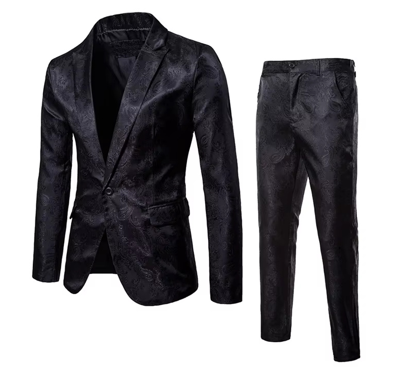 Business Herren Anzug Aaron Elegant in Schwarz