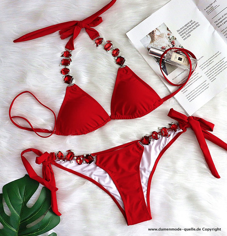 Bikinis und Badeanzüge 2024 Sexy Luxus Diamant Badeanzug Tanga Bikini